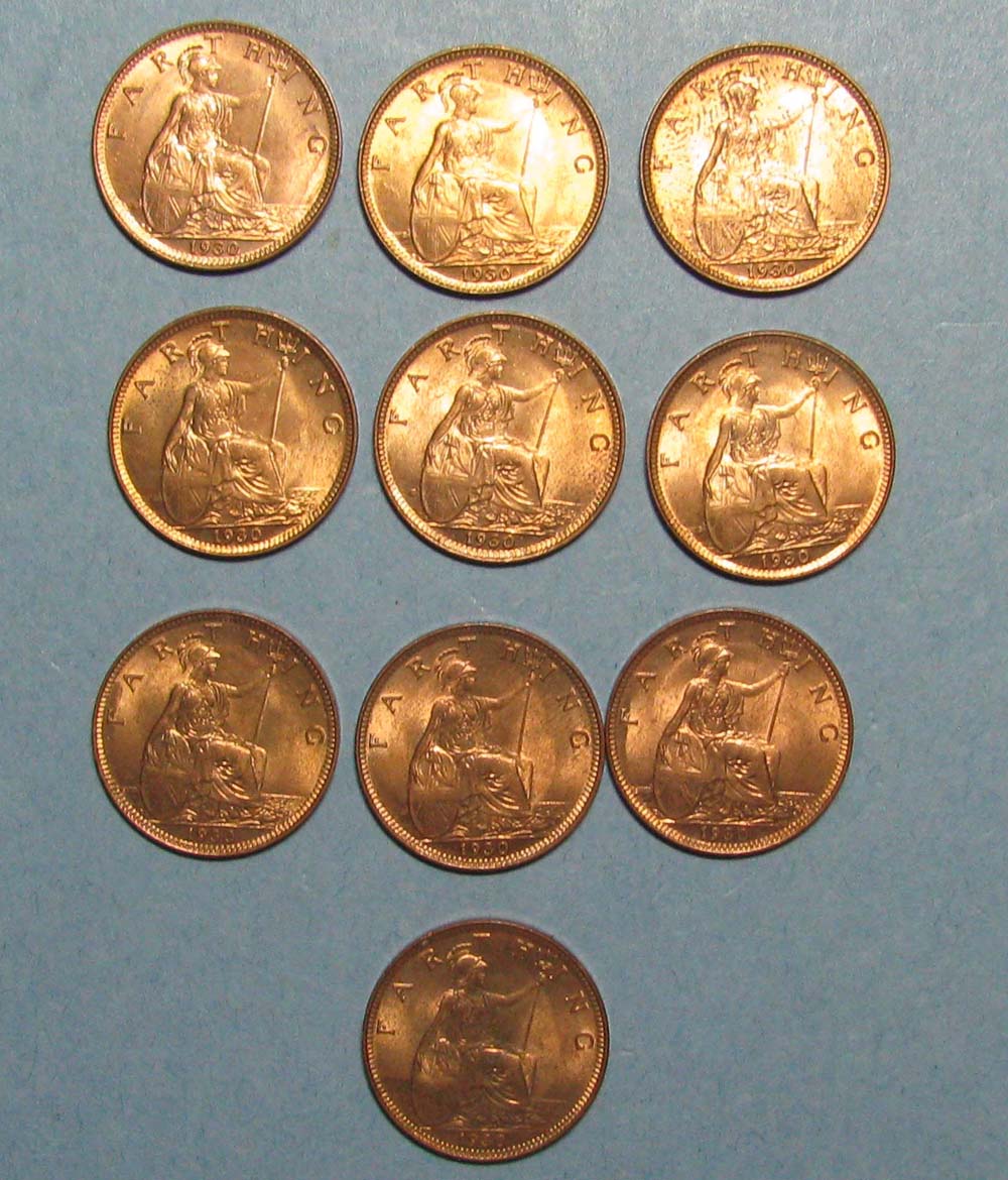 A-Nice-Group-Of-George-V-Farthings